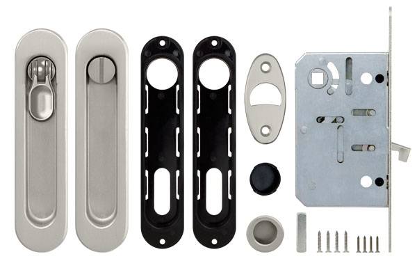 Набор Armadillo ( Армадилло) для раздвижных дверей SH.LD152.KIT011-BK (SH011-BK) SN-3 - Матовый никель — изображение 4