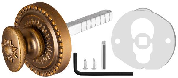 Ручка Armadillo (Армадилло) поворотная BKW8/CL OB-13 Античная бронза — изображение 4