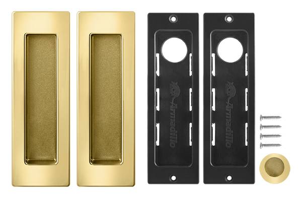 Ручка Armadillo ( Армадилло) для раздвижных дверей SH.URB153.010 (SH010 URB) GOLD-24 - Золото 24К — изображение 5