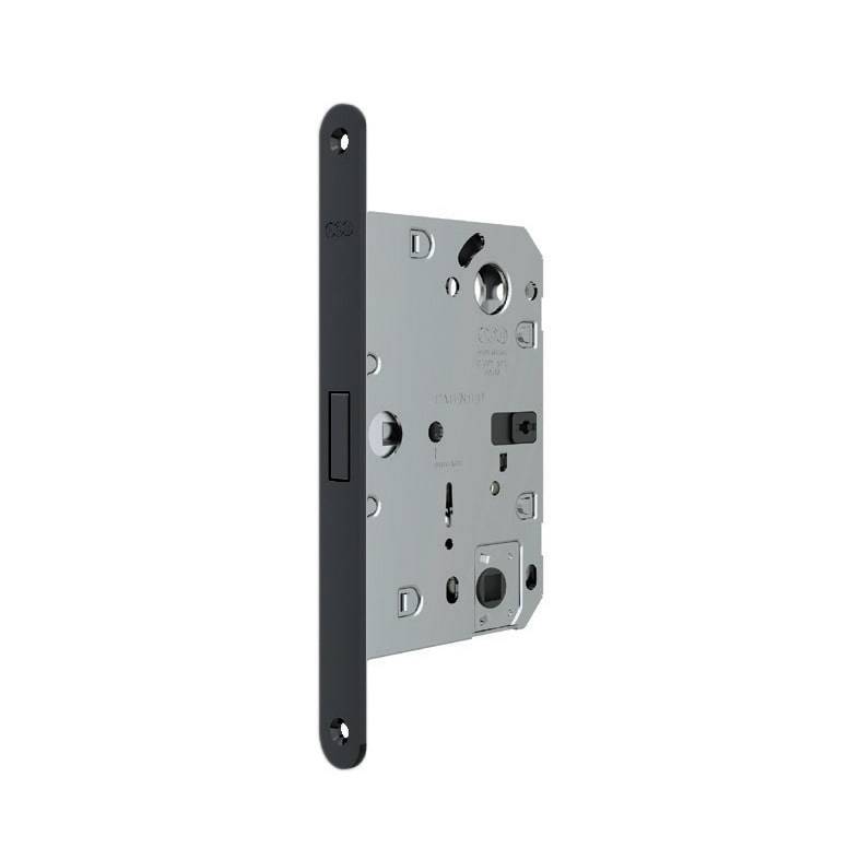 Защелка врезная AGB (АГБ) B06132.50.93 WC техническая упаковка пл. POLARIS WAVE - Черный